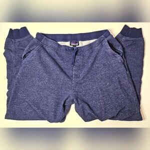 Patagonia men's jogger lounge sweatpant with drawstring zipper pockets sz large
